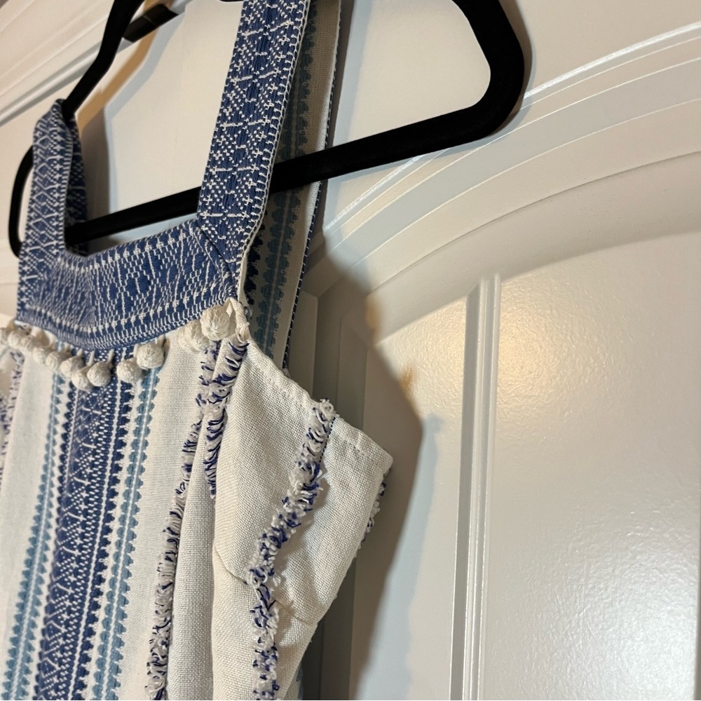 Saylor Mazzy Romper Embroidered Coastal Beach Resort Size Small Boho Cotton - Picture 3 of 11